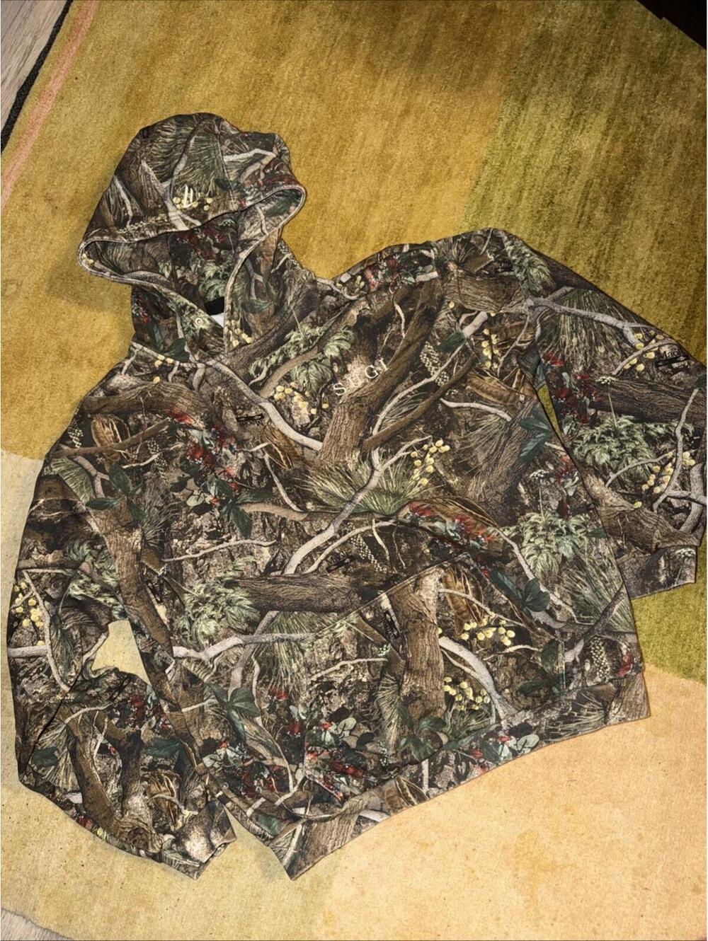 Maoli Oversized Sugi Hoodie Koa Lehua Hawaii Camo, Size Large